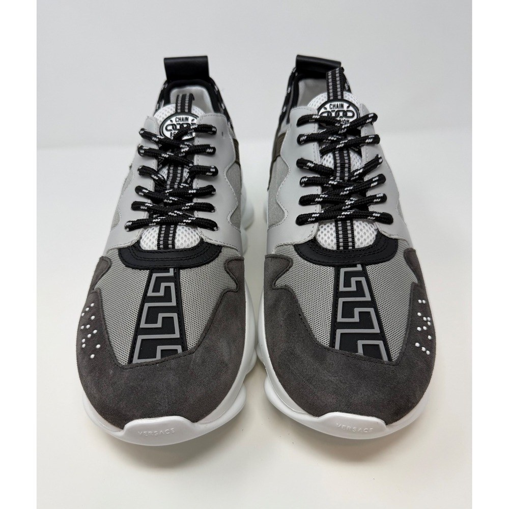 Versace Chain Reaction 2 Sneaker Grey Size 12 US 45 EU - Picture 2 of 8